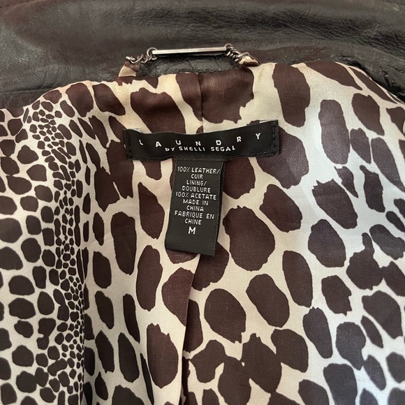 Laundry by Shelli Segal leather jacket - Picture 4 of 6